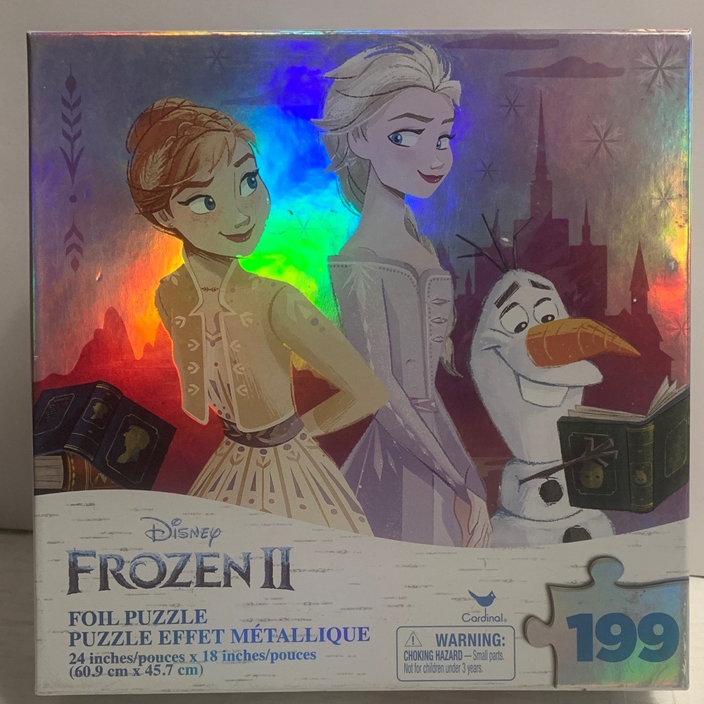 199 Piece Frozen II Foil Effect Jigsaw Puzzle by Disney - Complete